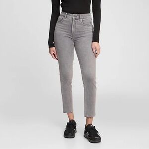 GAP Grey Vintage Slim Sky High Crop Jeans Size 25 / 0